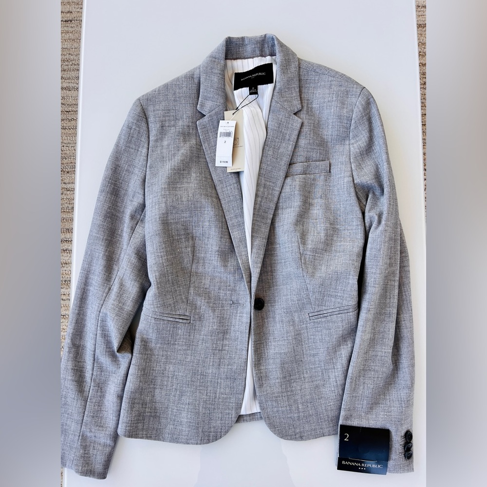 Banana Republic Gray Blazer (Brand New with tags)
